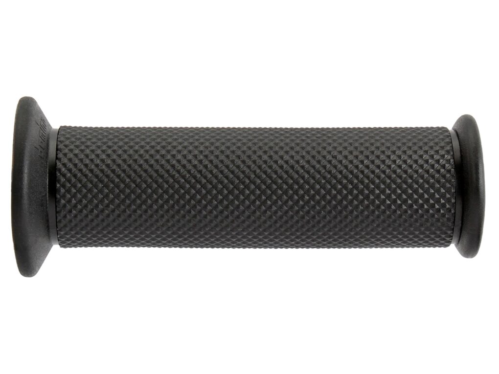 גריפ לאופנועי כביש-DOMINO עשוי מטרמופלסטיק גמיש. צבע שחור. גריפ פתוח(למי שרוצה להרכיב משקולות)